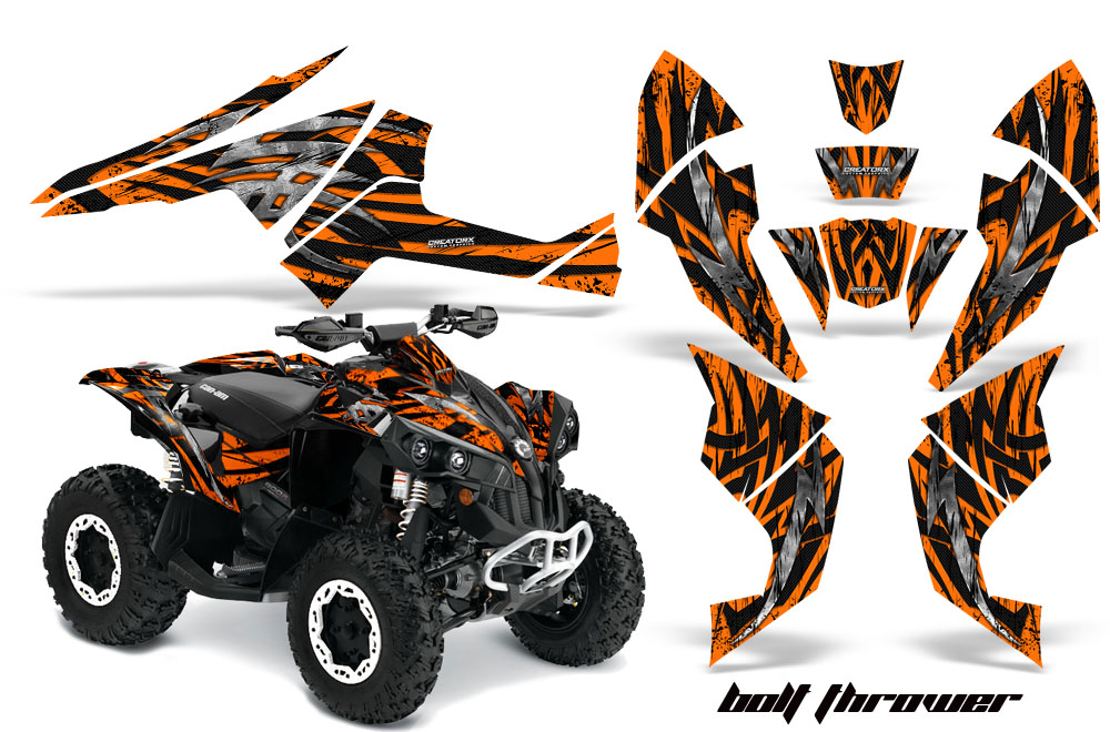 Can-Am Renegade 800 Graphics Kit Bolt Thrower Orange BB